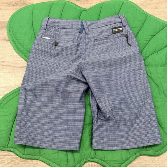 Quiksilver Boys 24 8 Amphibian Blue Shorts DryFlight Water Repellent - Picture 2 of 6